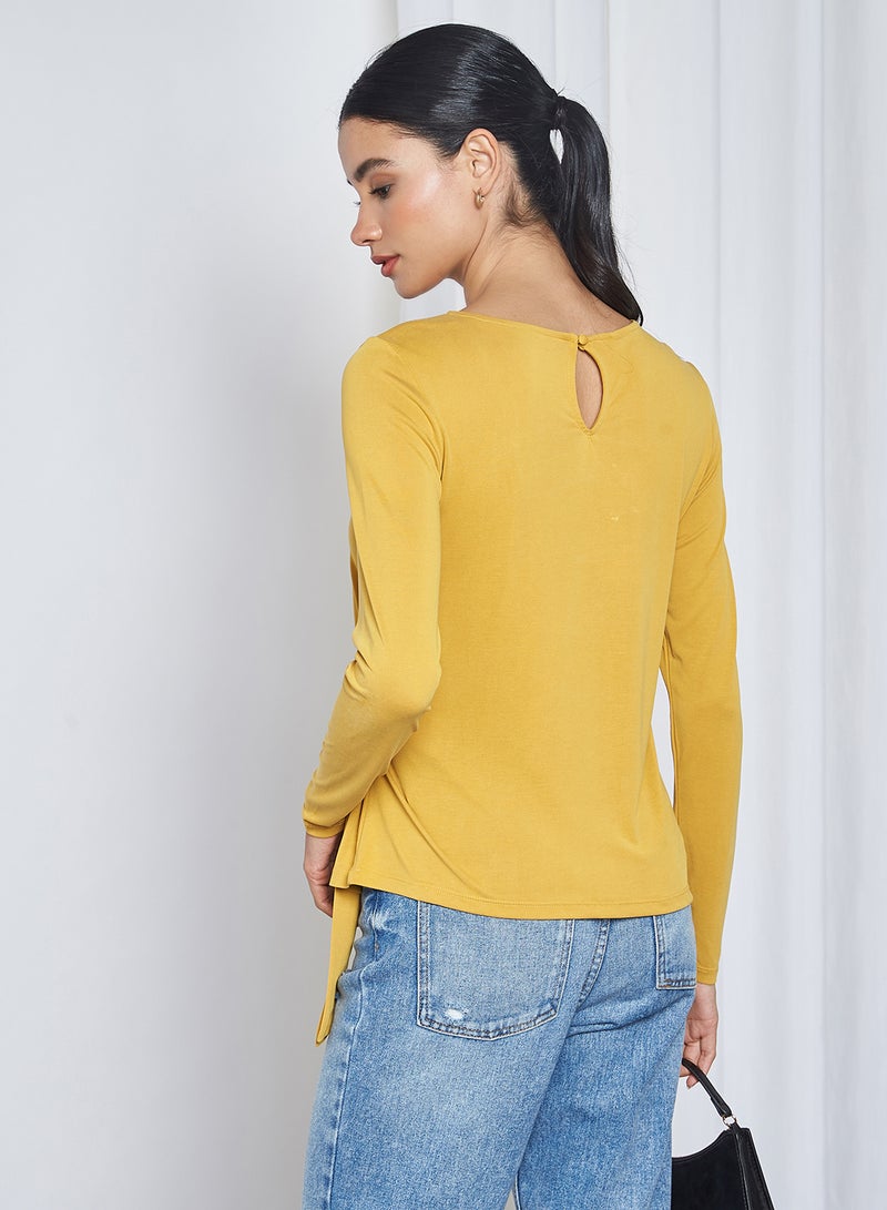 ONLY Free Bow Tie Blouse Tawny Olive  - Image 3