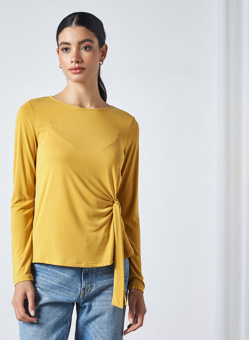 ONLY Free Bow Tie Blouse Tawny Olive  - Image 2