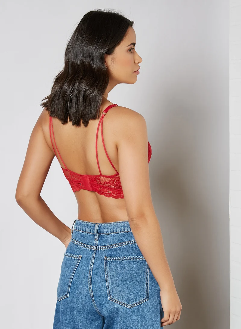 Amante Underwired Lightly Padded Bra Tango Red