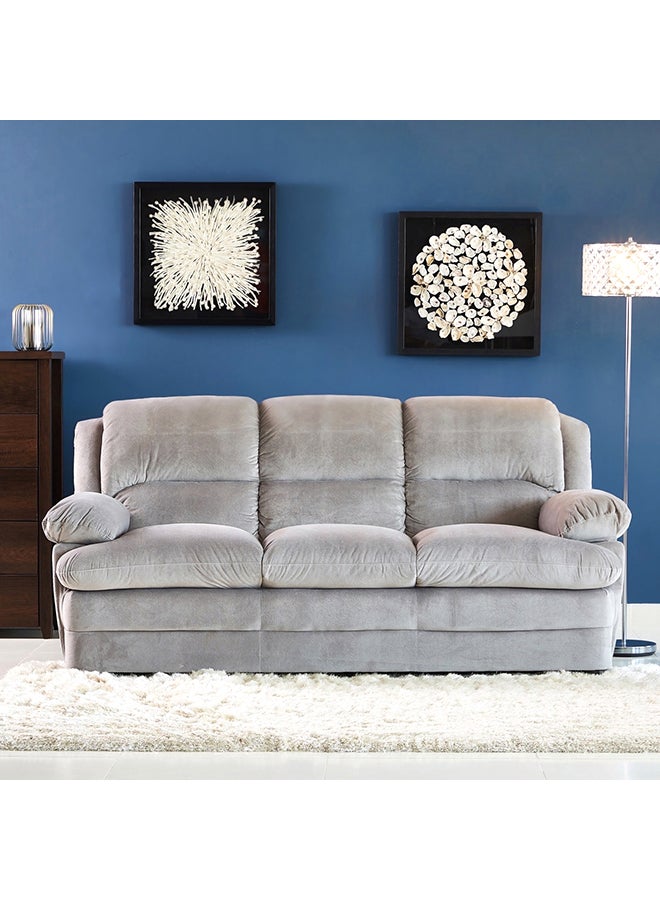 هوم بوكس كنبة قماشيّة 3 مقاعد من فيونا رمادي 89x210cmسم - Image 1