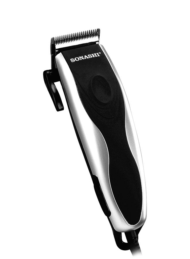 SONASHI - Powerful Hair Clipper with Precision Cutting Blade | Magnetic Motor for Perfect Results | Box Includes 4 Length Limit Combs | Men's Hair Clipper 9W Silver/Black Silver/Black - Image 1