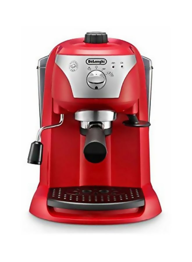 De'Longhi - Espresso And Cappuccino Machine 1.4 L 1100 W EC221R Red/Silver - Image 1