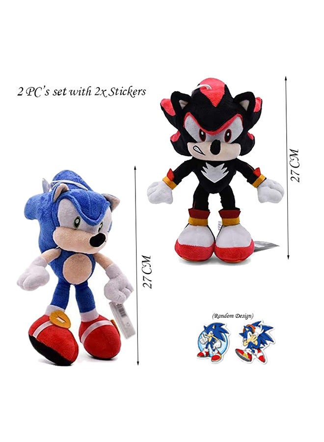 ألعاب طرية مستوحاة من لعبة Super Sonic من 2 قطعة 27سم - Image 3