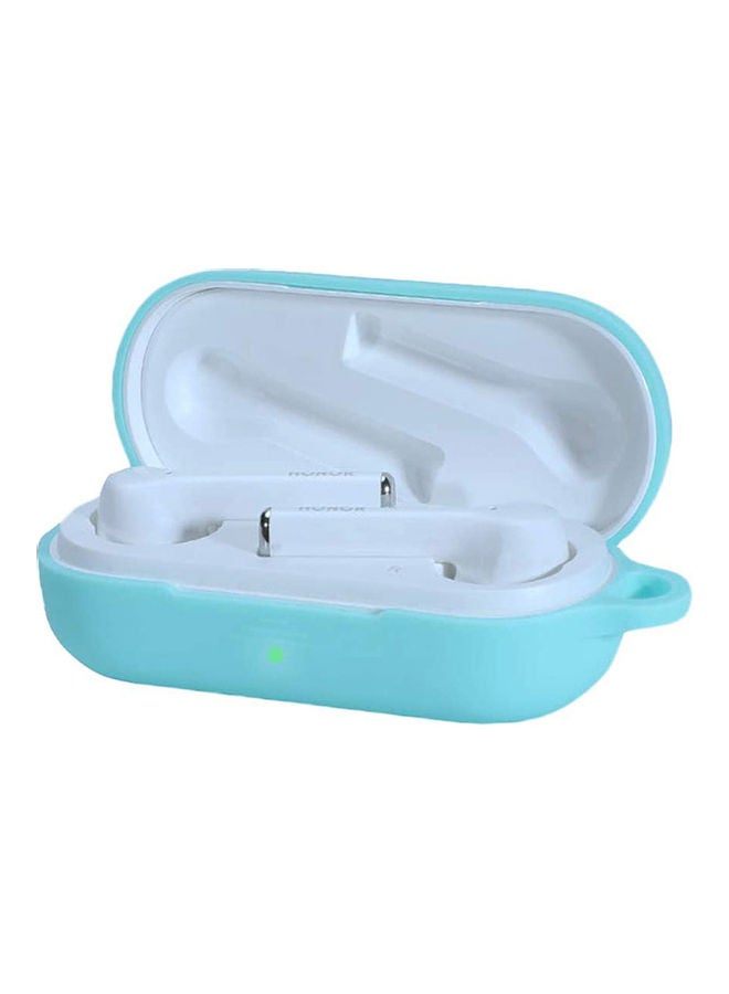 S-Color Full Protection  Protective Case For Huawei Freebuds 3i  With Carabiner Mint Green - Image 2