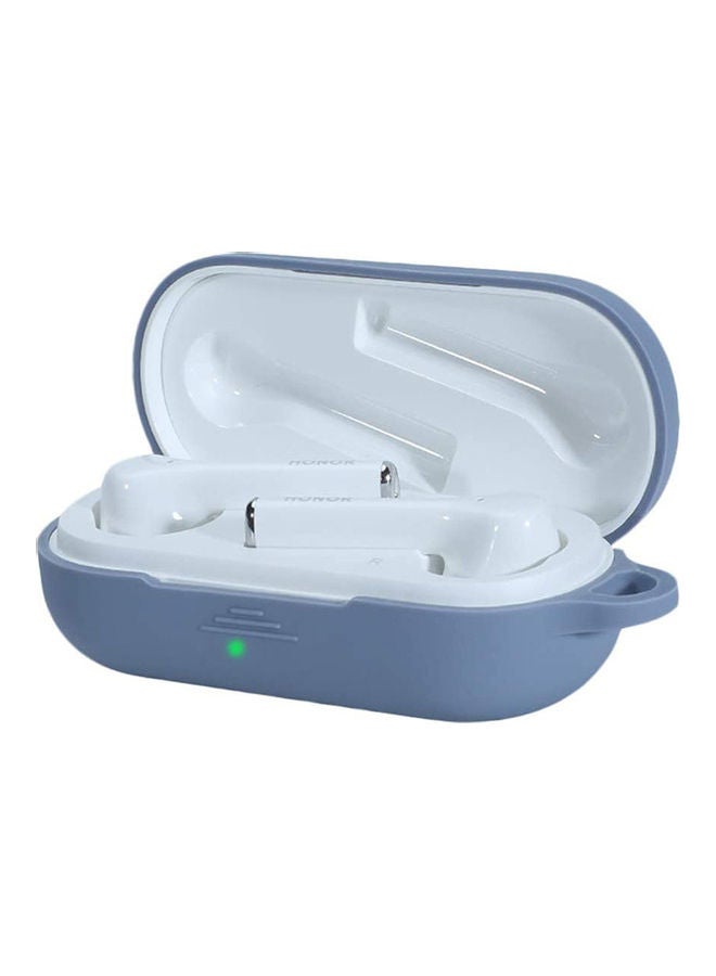 S-Color Full Protection  Protective Case For Huawei Freebuds 3i  With Carabiner Lavender Grey - Image 2