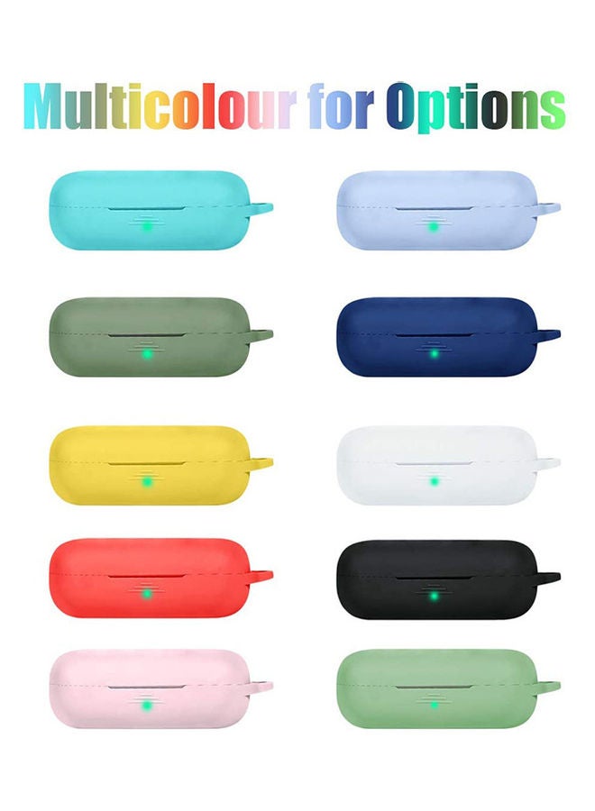 S-Color Full Protection  Protective Case For Huawei Freebuds 3i  With Carabiner Lavender Grey - Image 5