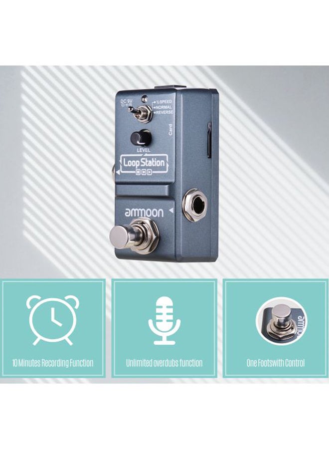 ammoon - Nano Loop Electric Guitar Effect Pedal Looper True Bypass - Image 1