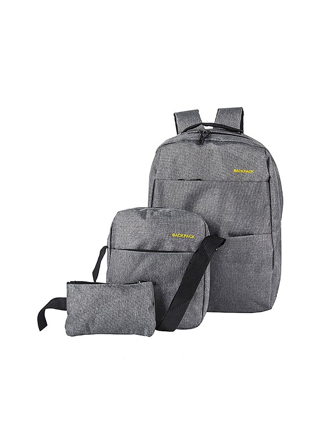 3 Piece Multifunctional Bags Set Grey  - Image 1