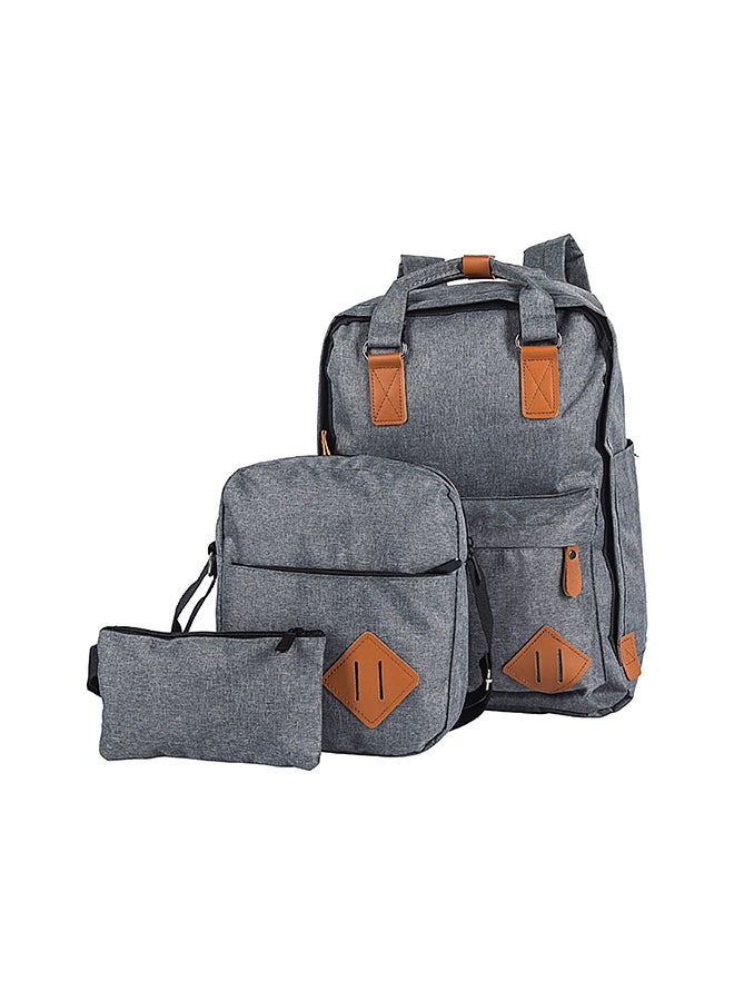 3 Piece Multifunctional Bags Set Grey  - Image 1
