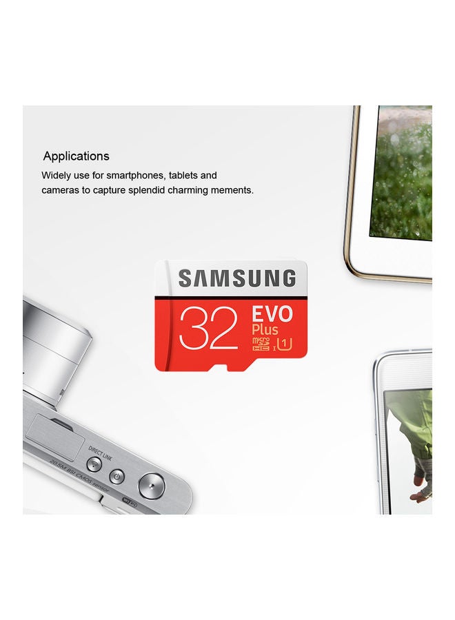 Samsung - Samsung Memory EVO 32GB Plus MicroSDHC (U1) Class 10 TF multicolour - Image 1