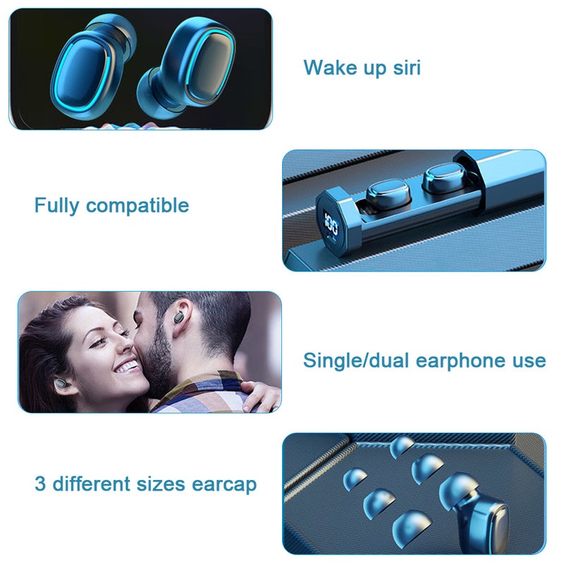 Generic - True Wireless Bluetooth 5.0 TWS Headphone Pink - Image 1