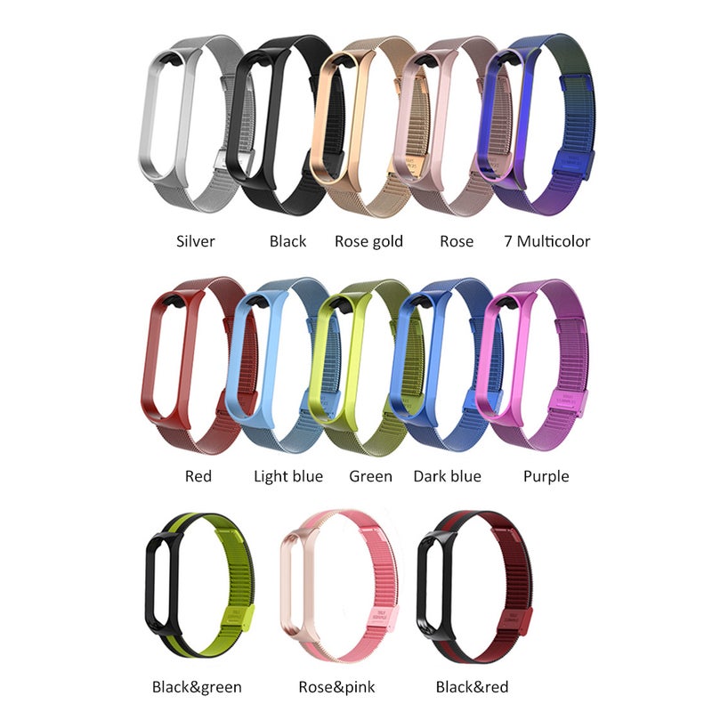 Generic - Double Elastic Buckle Stainless Steel Smartwatch Replacement Bracelet - Image 1