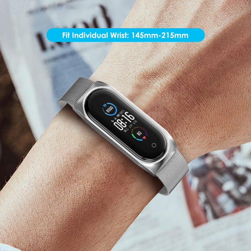 Generic - Double Elastic Buckle Stainless Steel Smartwatch Replacement Bracelet - Image 1