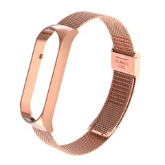 unisex Double Elastic Buckle Stainless Steel Smartwatch Replacement Bracelet
