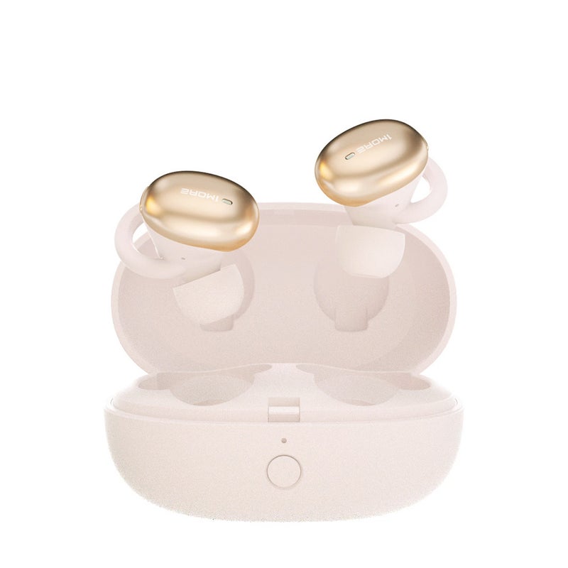 1MORE - E1026BT-I Bluetooth 5.0 True Wireless TWS Earbuds With Mic & Charging Box Gold - Image 1