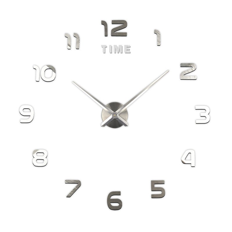Generic - Large DIY Frameless 3D Mirror Wall Clock Stickers - Image 1