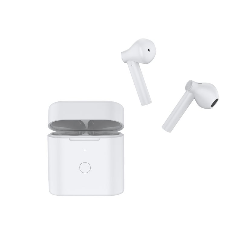 QCY - T7 TWS Bluetooth 5.1 True Wireless HiFi Stereo Twins ENC Noise Cancelling Touch Control Earbuds With Charging Box White - Image 1