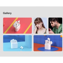 QCY T7 TWS Bluetooth 5.1 True Wireless HiFi Stereo Twins ENC Noise Cancelling Touch Control Earbuds With Charging Box White  - Image 2