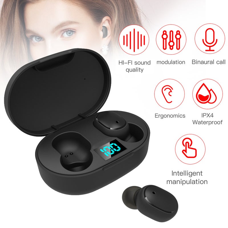 Generic - TWS True-Wireless In-Ear BT5.0 Earphone Black - Image 1