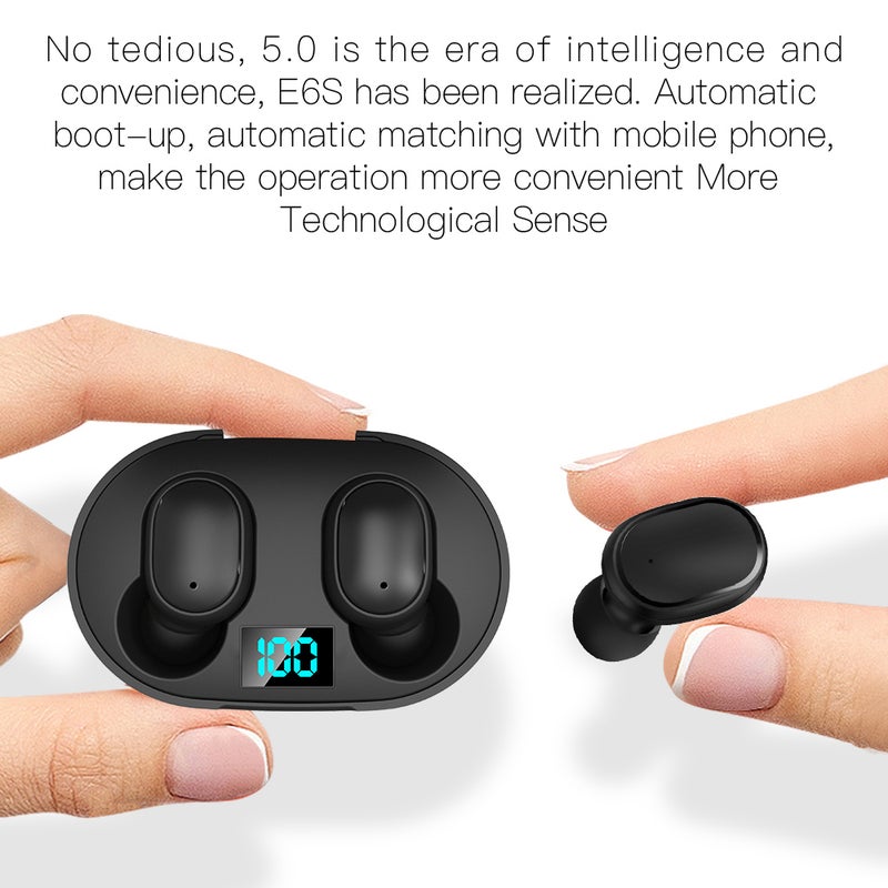 Generic - TWS True-Wireless In-Ear BT5.0 Earphone Black - Image 1
