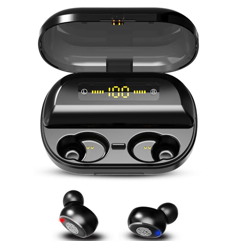 Generic - V11 TWS True Wireless Stereo Sound Earbuds Black - Image 1