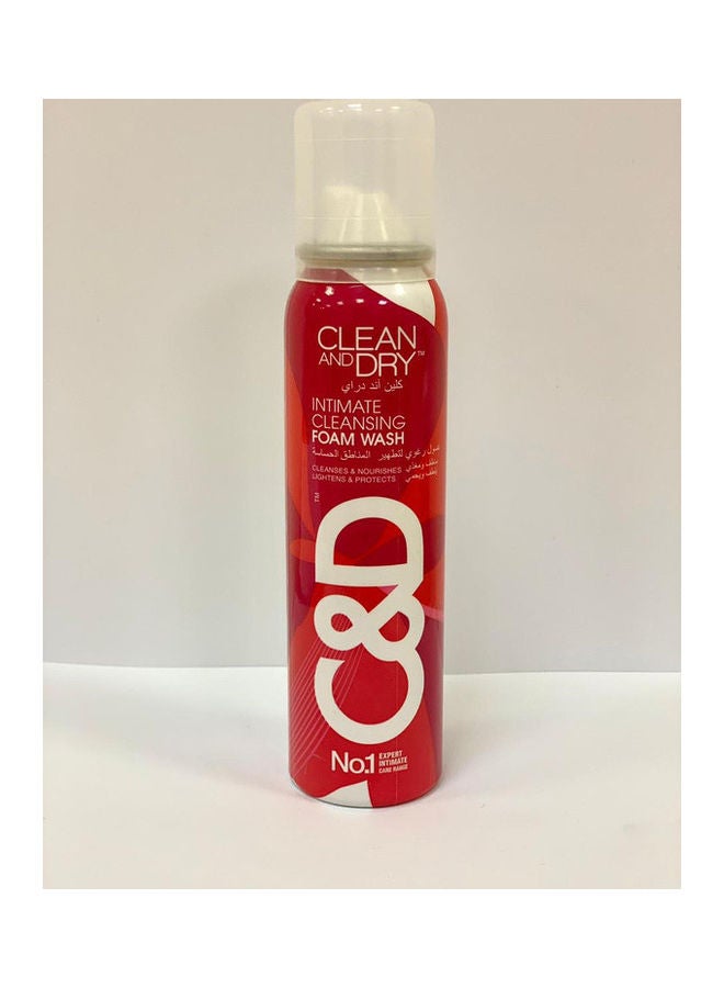 clean and dry Intimate Cleansing Foam Wash 85grams - Image 1