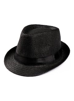 Trilby Gangster Cap Beach Sun Straw Hat Band multicolour