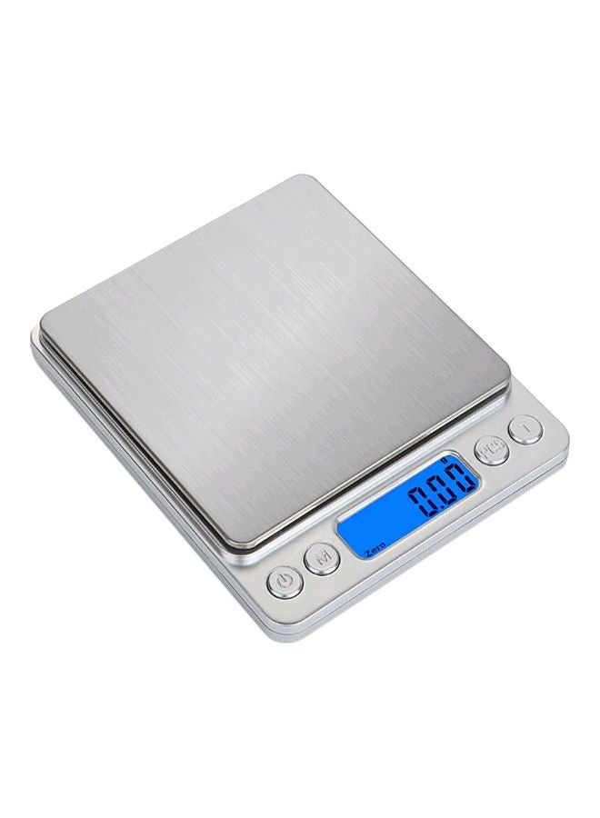 2kg/0.1g Accurate Electrical Kitchen Scale,Coffee Scale Food Weight Postal Scales Multifunction Scale Measures in Grams and oz for Cooking Baking silver 12.80*1.90*10.60cm - Image 1