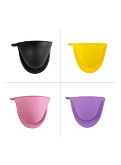 Generic A Pair of Thick Oven Pinch Mitts, Heat Resistant Anti-Scald Gloves for Cooking Pinch Grips, Pot Holder and Potholder for Kitchen, Food-Grade Silicone pink 15.00*5.00*10.00cm  - Image 4