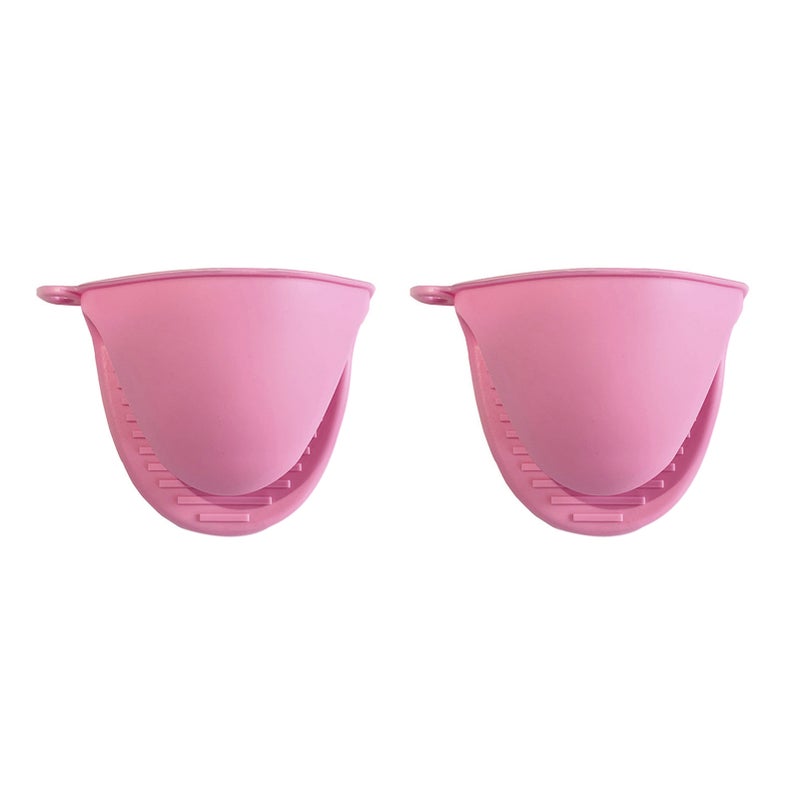 A Pair of Thick Oven Pinch Mitts, Heat Resistant Anti-Scald Gloves for Cooking Pinch Grips, Pot Holder and Potholder for Kitchen, Food-Grade Silicone pink 15.00*5.00*10.00cm - v1606304042/N42607123A_5