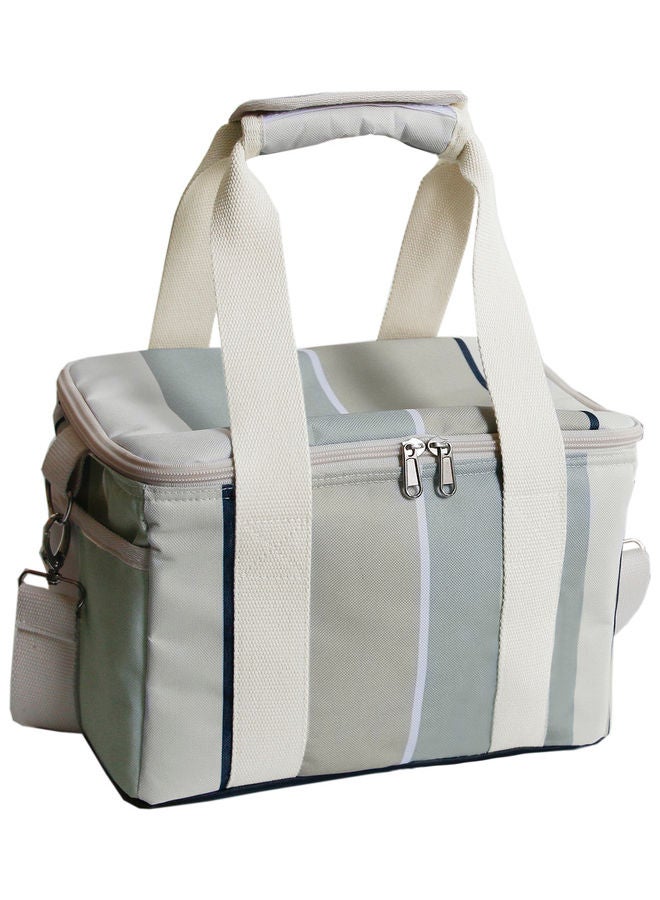 Thicken Folding Fresh Keeping Waterproof Lunch Bag Grey 39 x 4 x 32cm - Image 1