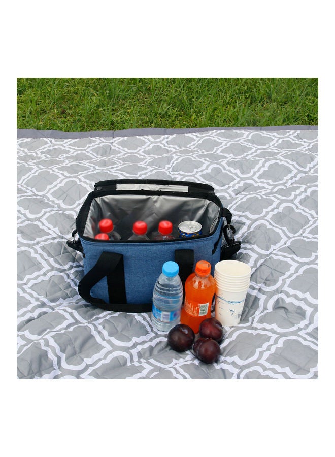 Thicken Folding Fresh Keeping Waterproof Lunch Bag Grey 39 x 4 x 32cm - Image 3