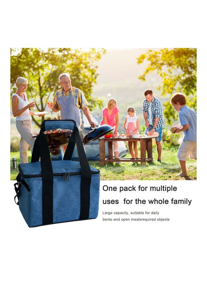 Thicken Folding Fresh Keeping Waterproof Lunch Bag Grey 39 x 4 x 32cm - Image 5