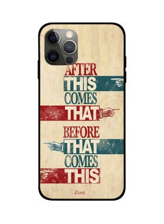 Zoot Quote Printed Case Cover For Apple iPhone Pro Beige/Red/Blue  - Image 1