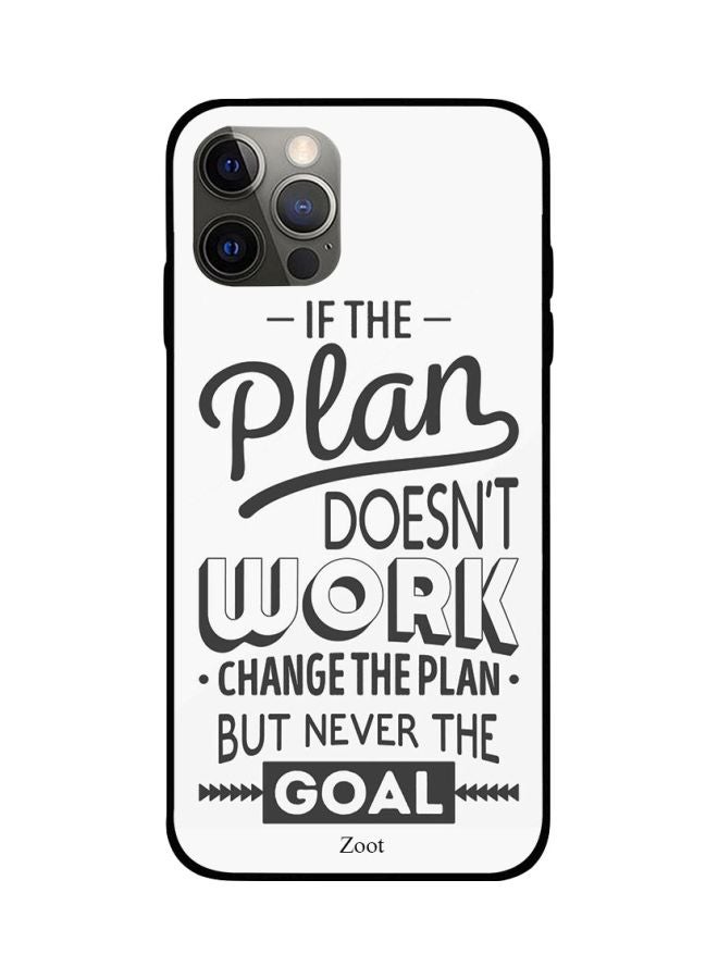 Zoot Motivational Quote Printed Case Cover -for Apple iPhone 12 Pro White/Grey White/Grey - Image 1