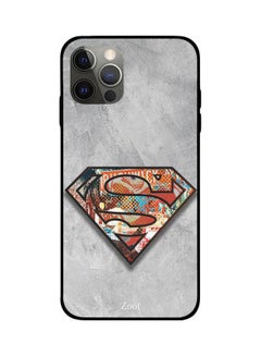 Superman Logo Printed Case Cover -for Apple iPhone 12 Pro Grey/Orange/Green Grey/Orange/Green