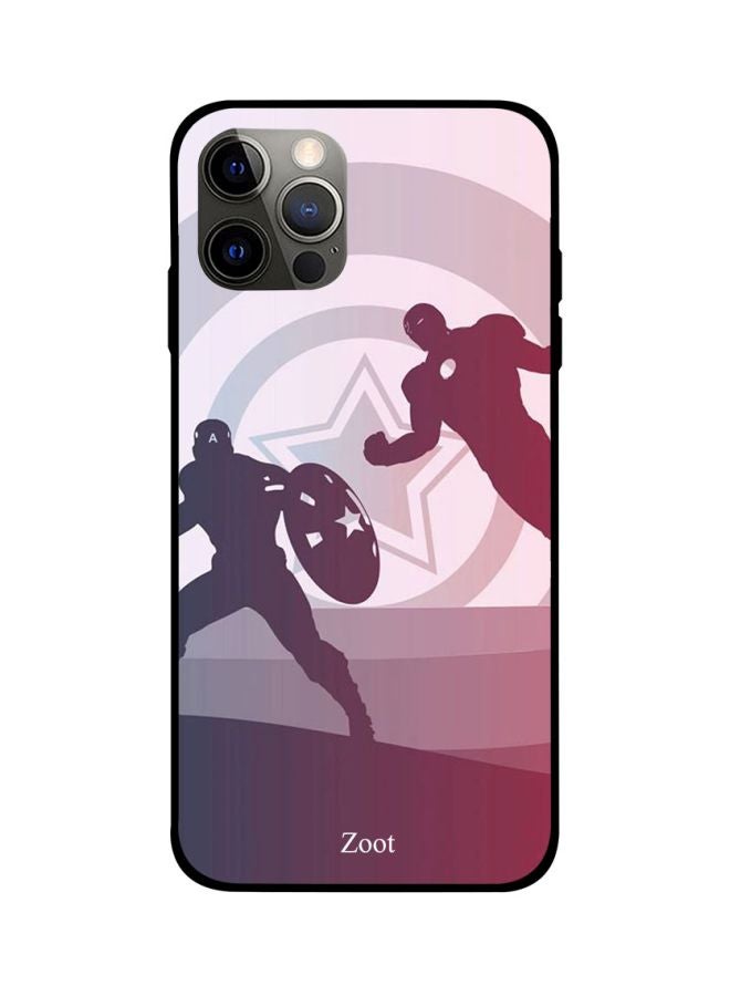 Zoot Captain America Printed Case Cover -for Apple iPhone 12 Pro Max Purple/Pink Purple/Pink - Image 1