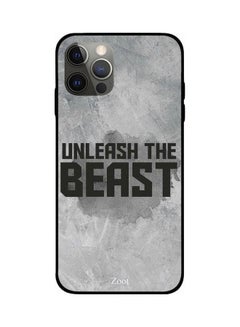 Unleash The Beast Printed Case Cover -for Apple iPhone 12 Pro Grey/Black Grey/Black