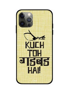 Premium Quality Design Case Cover -for Apple iPhone 12 pro Yellow/Black Yellow/Black