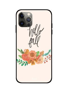 Hello Fall Printed Case Cover -for Apple iPhone 12 Pro Max Beige/Black/Green Beige/Black/Green