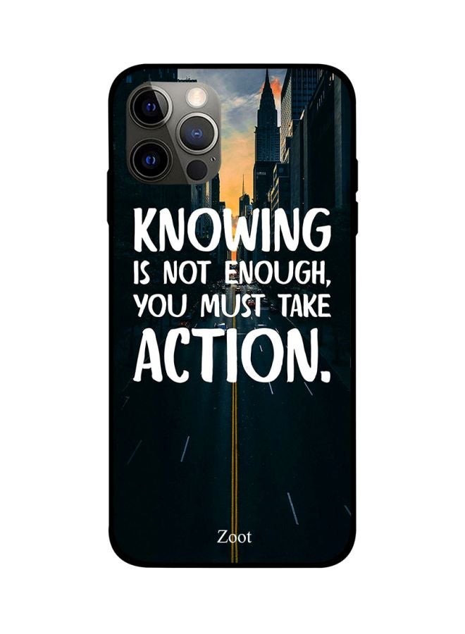 Zoot - Quote Printed Case Cover -for Apple iPhone 12 Pro Max Black/White/Yellow Black/White/Yellow - Image 1