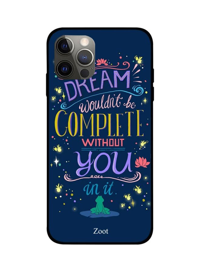 Zoot Quote Printed Case Cover -for Apple iPhone 12 Pro Max Blue/Purple/Yellow Blue/Purple/Yellow  - Image 1