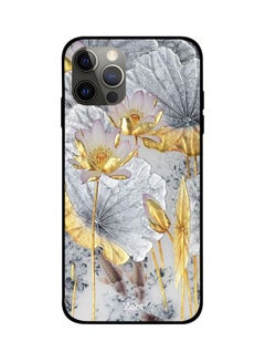 Zoot Floral Printed Case Cover -for Apple iPhone 12 Pro Max Grey/Gold/White Grey/Gold/White  - Image 1
