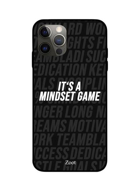It's A Mindset Game Printed Case Cover -for Apple iPhone 12 Pro Max Black/Grey/White Black/Grey/White