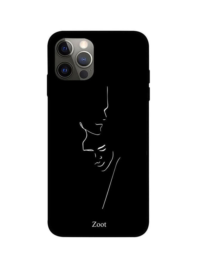 Zoot Couple Edge Printed Case Cover -for Apple iPhone 12 Pro Max Black/White Black/White - Image 1