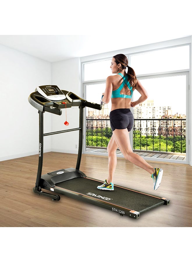 Sparnod Fitness STH-1200 Foldable Motorized Treadmill for Home Use (4 HP Peak) with 12 Pre-set Programs, Hi-Fi Speaker, Safety Key, Maximum User Weight of 110 Kg - v1606304764/N36162281A_7