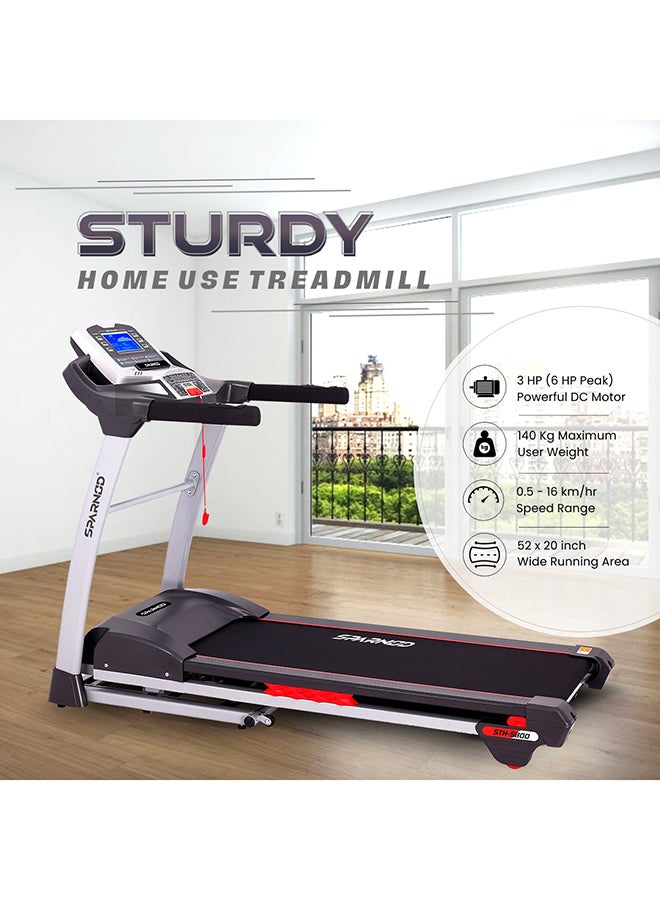 سبانود فيتنيس - Sth-5800 7 Hp Peak Automatic Treadmill - Foldable Motorized Machine For Home Use - Sturdy Equipment - Image 1