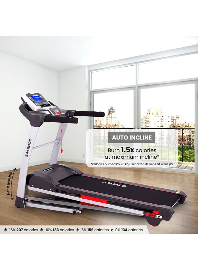 سبانود فيتنيس - Sth-5800 7 Hp Peak Automatic Treadmill - Foldable Motorized Machine For Home Use - Sturdy Equipment - Image 1