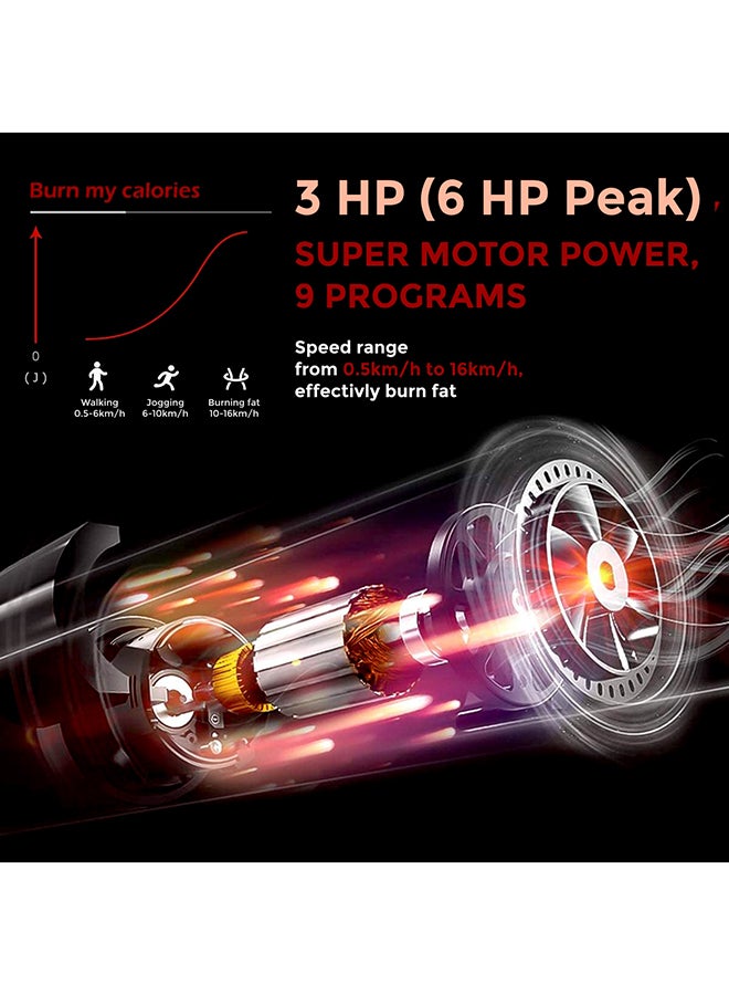 سبانود فيتنيس - Sth-5800 7 Hp Peak Automatic Treadmill - Foldable Motorized Machine For Home Use - Sturdy Equipment - Image 1
