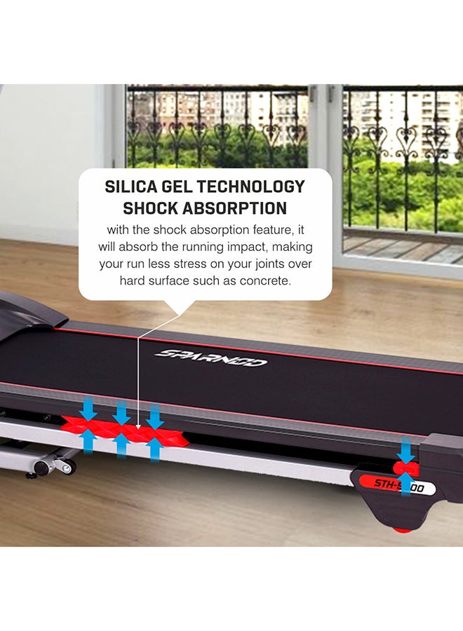 سبانود فيتنيس - Sth-5800 7 Hp Peak Automatic Treadmill - Foldable Motorized Machine For Home Use - Sturdy Equipment - Image 1